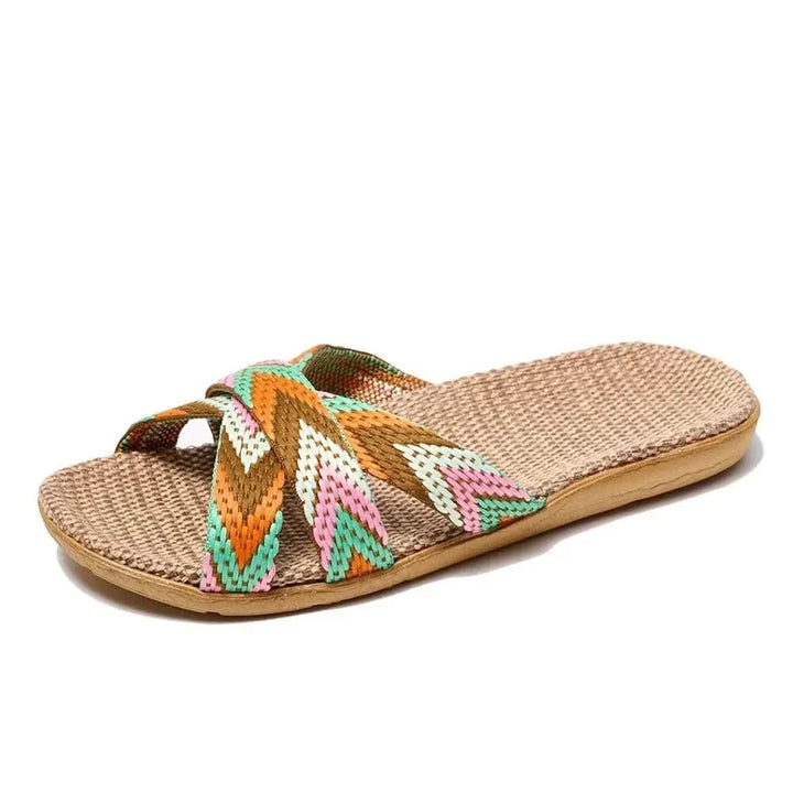 CELESTE MIĘKKIE LNIANE BUTY WSUWANE