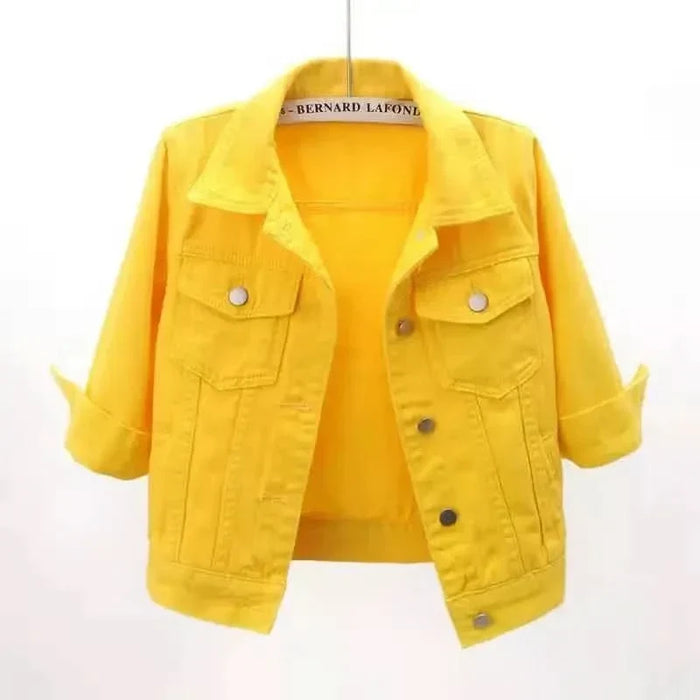 KURTKA DŻINSOWA ELODIE COLOURBLOCK
