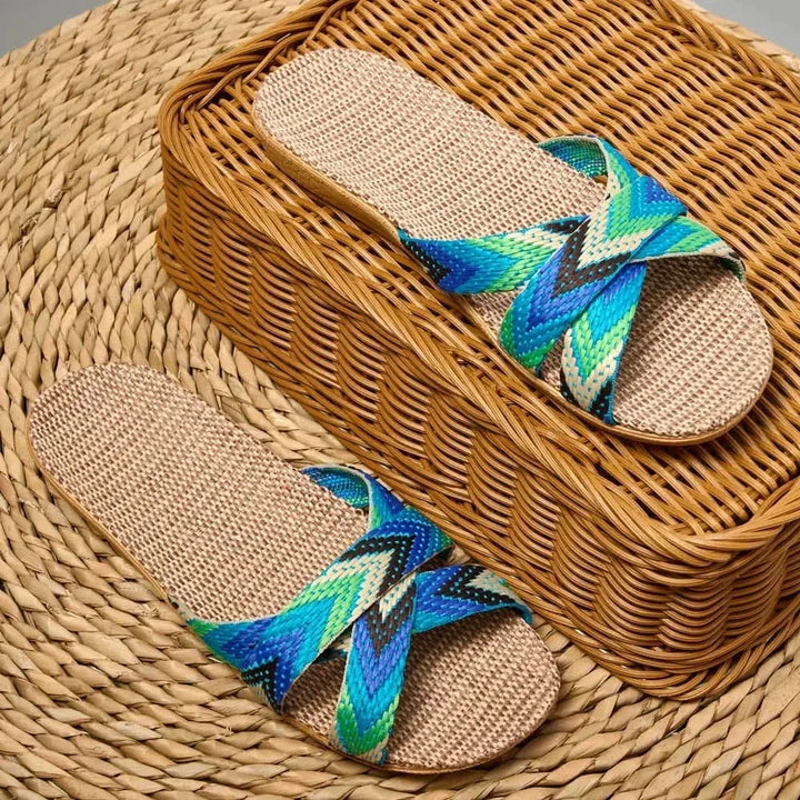 CELESTE MIĘKKIE LNIANE BUTY WSUWANE