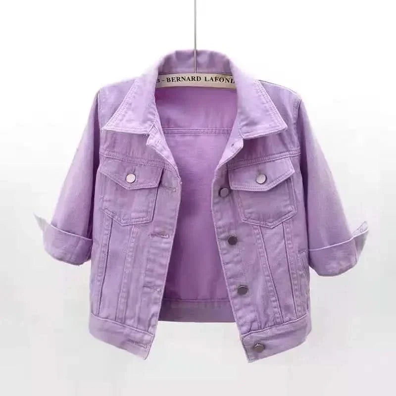 KURTKA DŻINSOWA ELODIE COLOURBLOCK