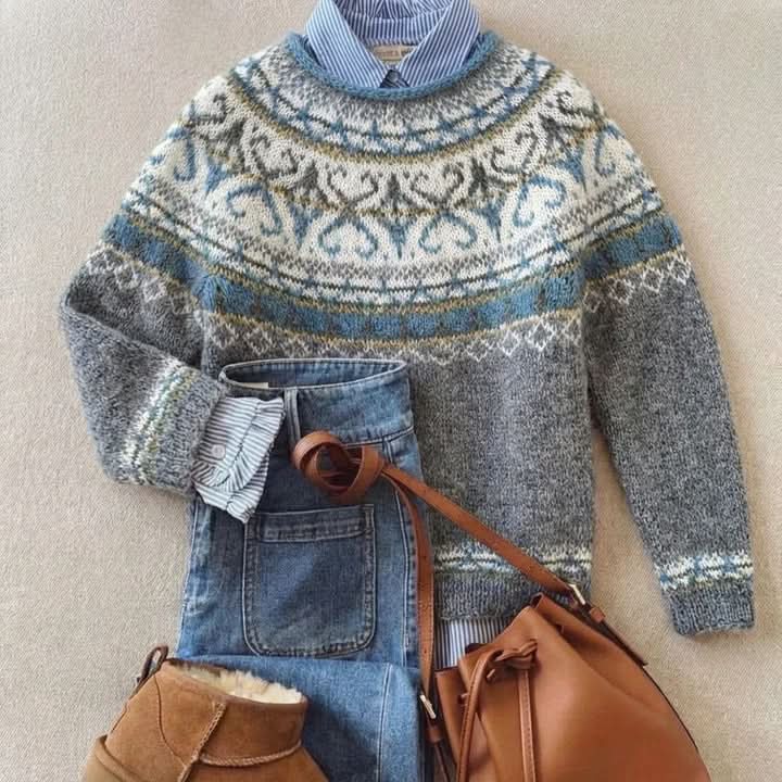 VELISSE ELEGANCKI DZIANINA W STYLU VINTAGE