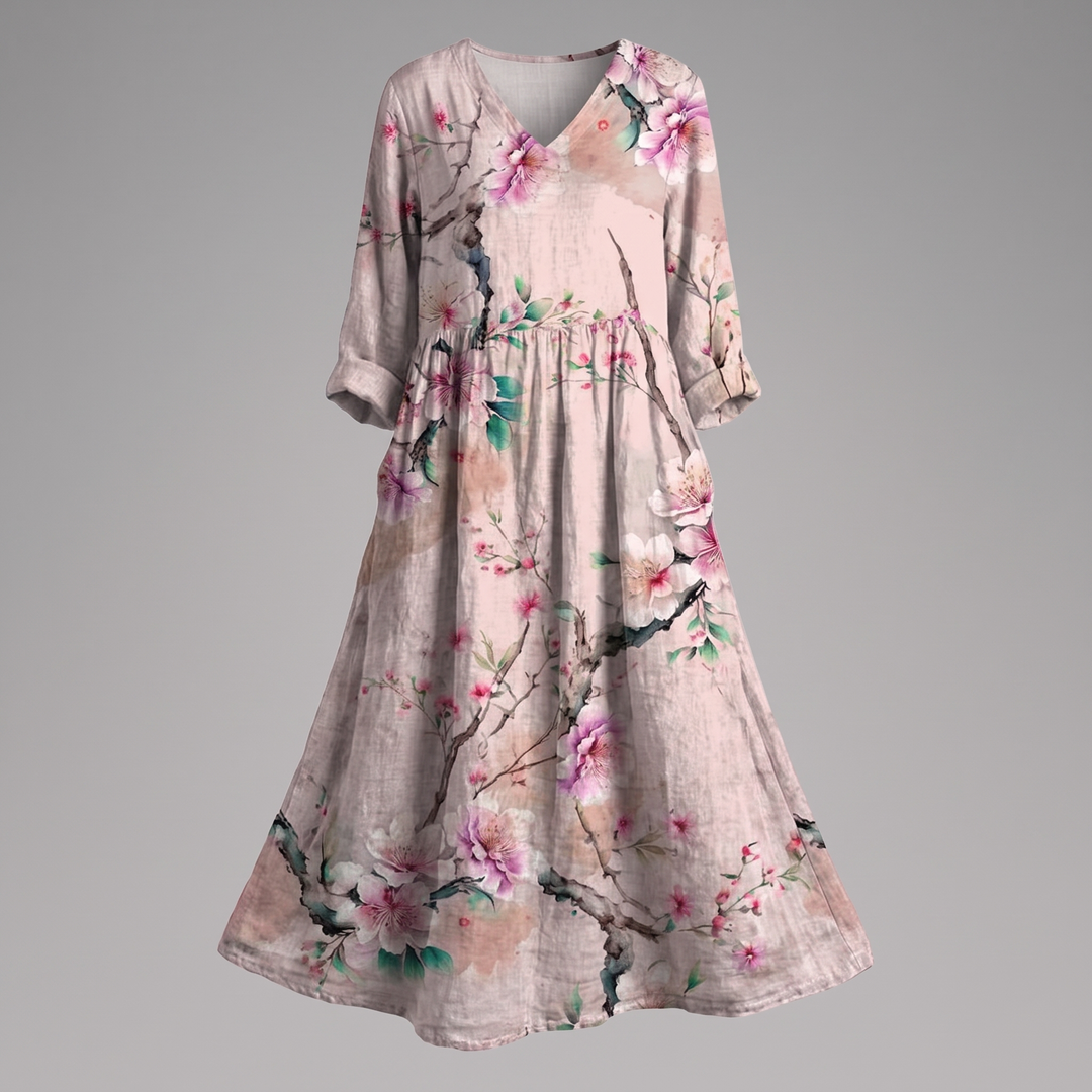 SUKIENKA MIDI ALINA BLOSSOM