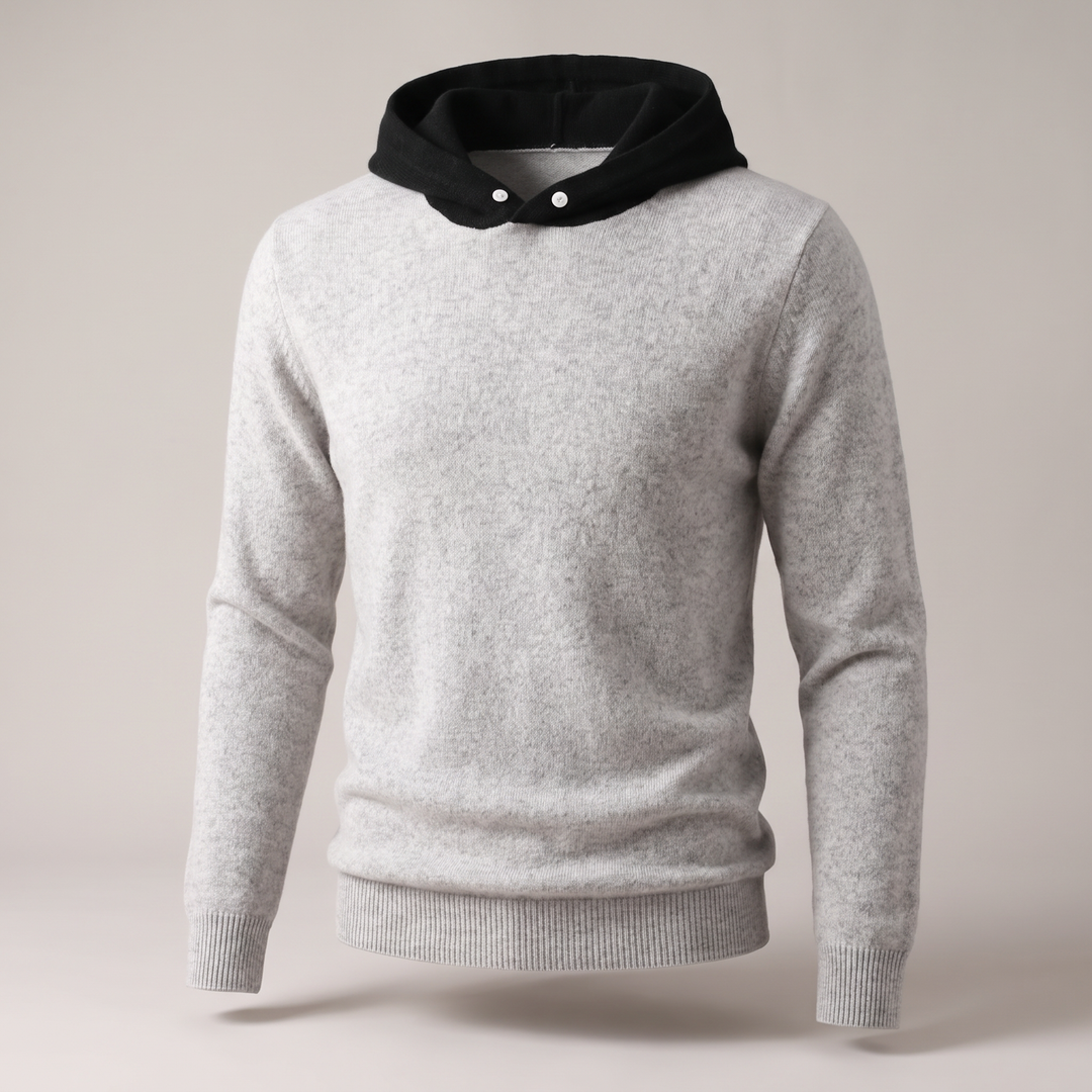 BLUZA Z KAPTUREM Z WEŁNY MERYNO ARDEN