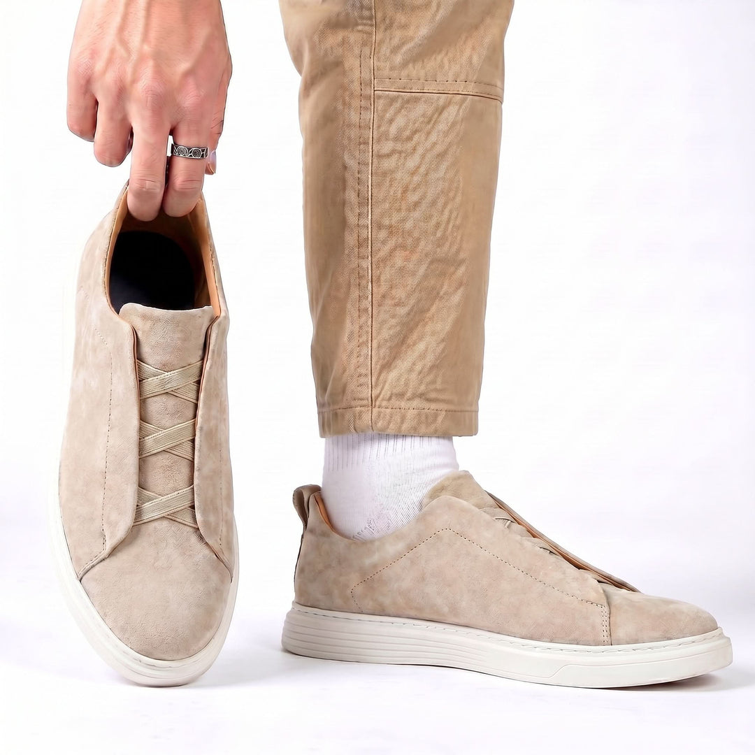 SNEAKERSY RIVINGTON Z ZAMSZEM KOMFORTOWE