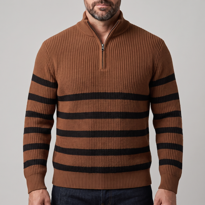 Sweter z suwakiem Blackwell Stripe