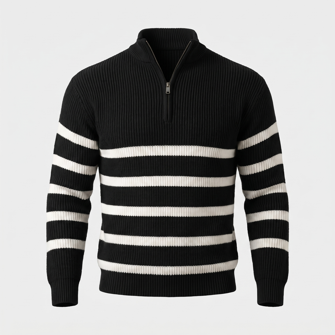 Sweter z suwakiem Blackwell Stripe