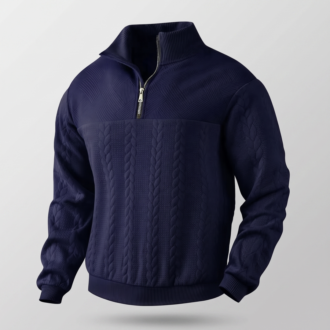 BLUZA CAMDEN PREMIUM Z ZAMKIEM ĆWIERĆWIEKOWYM