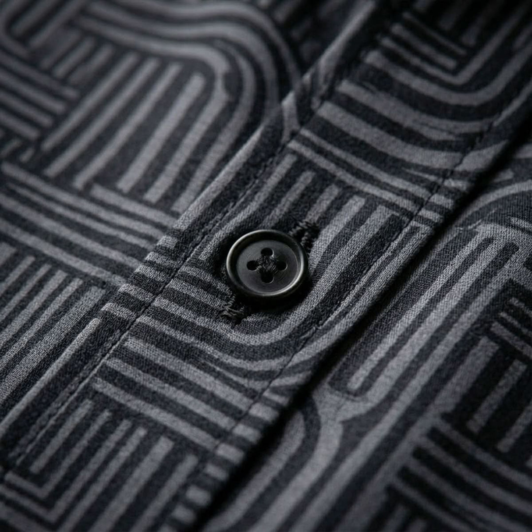 Koszula ASHFORD z wzorem Black Maze