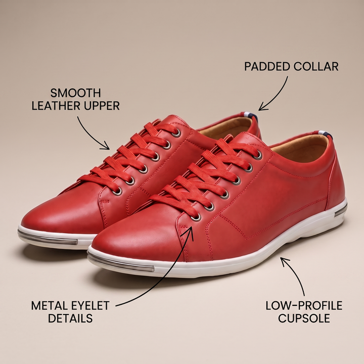 greySON LEATHER Trainers