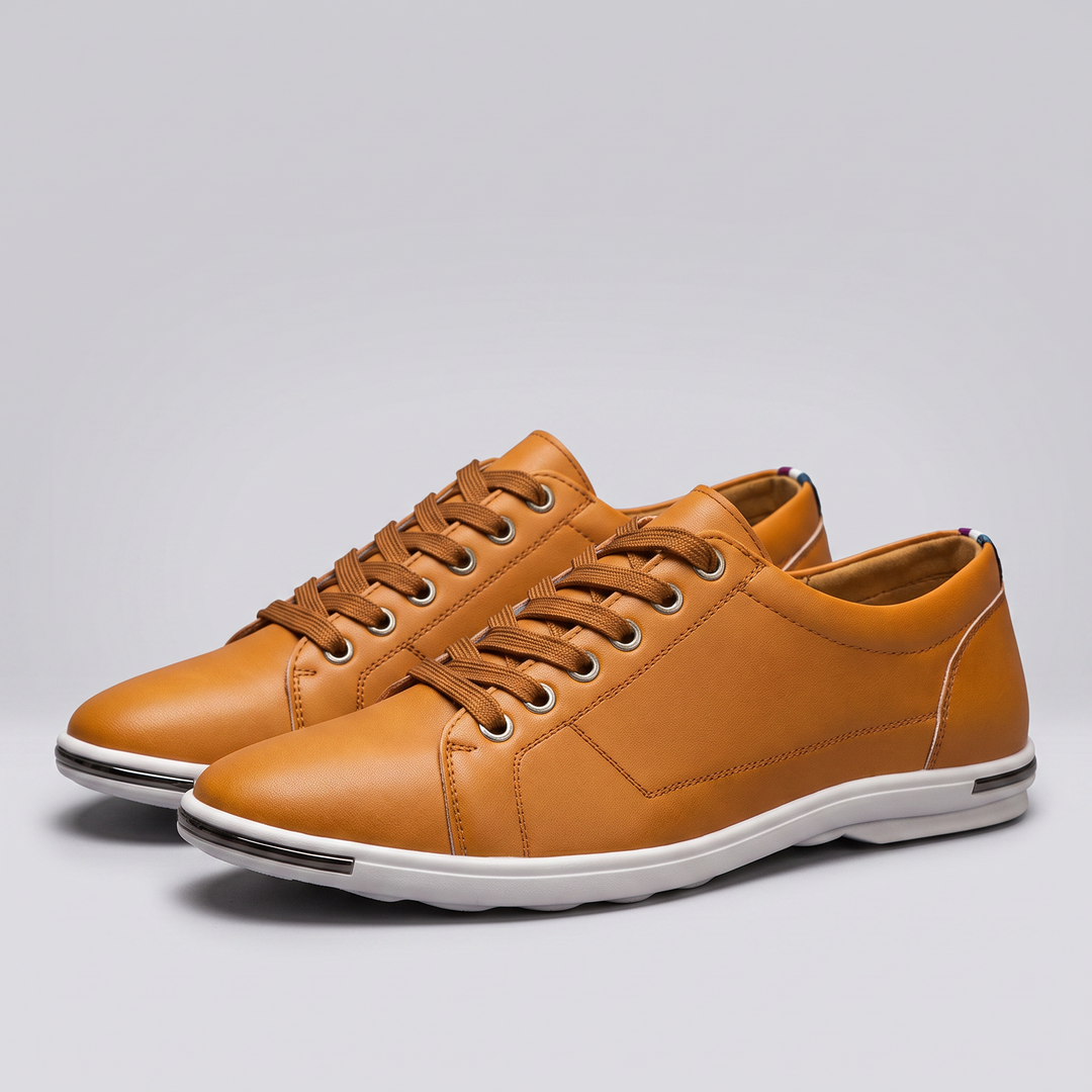 greySON LEATHER Trainers