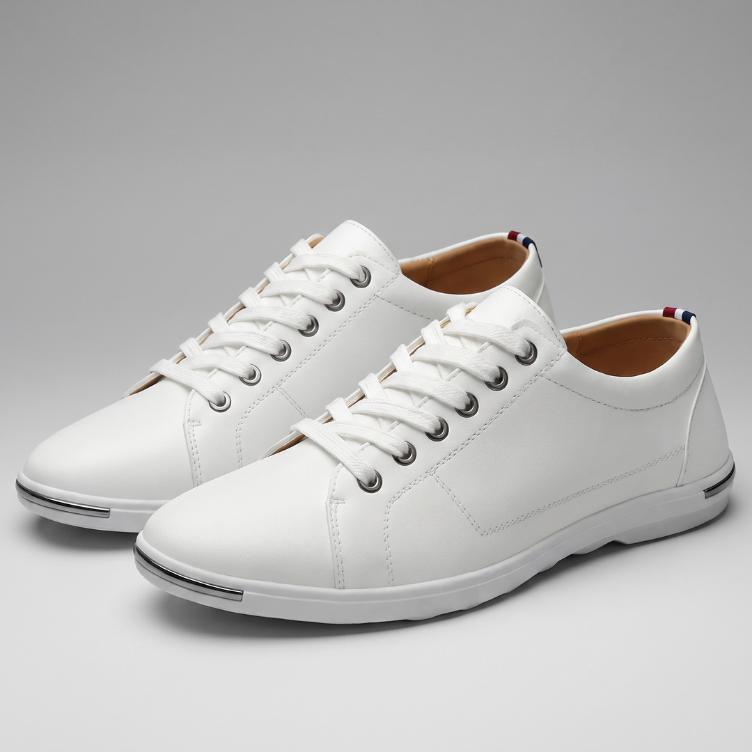 greySON LEATHER Trainers