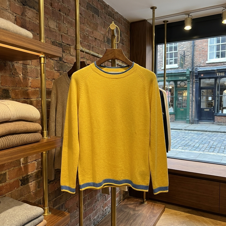 Sweter z dzianiny bawełnianej Harper