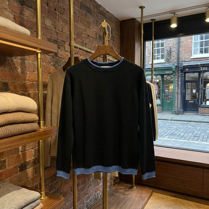 Sweter z dzianiny bawełnianej Harper
