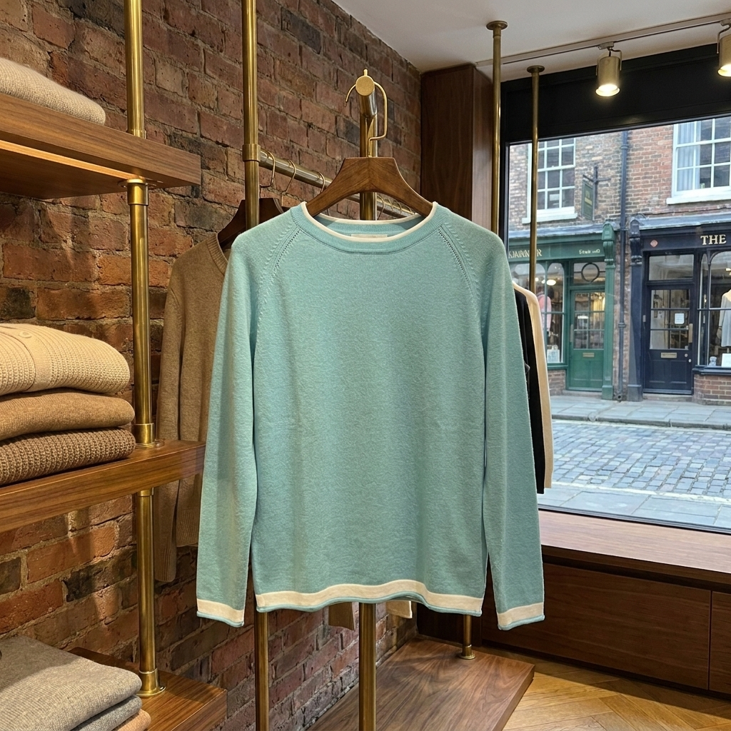 Sweter z dzianiny bawełnianej Harper