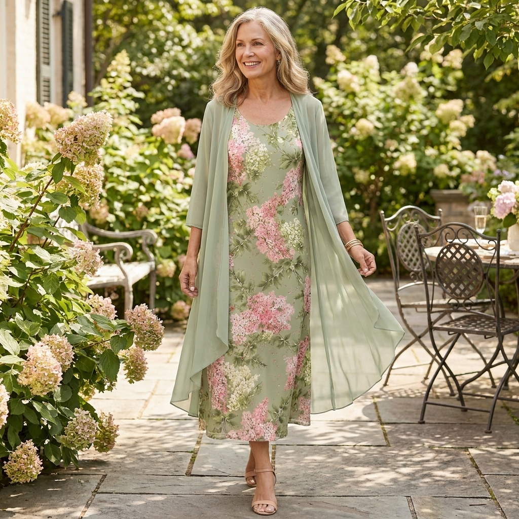 SUKIENKA MIDI AMELIE SOFT GARDEN