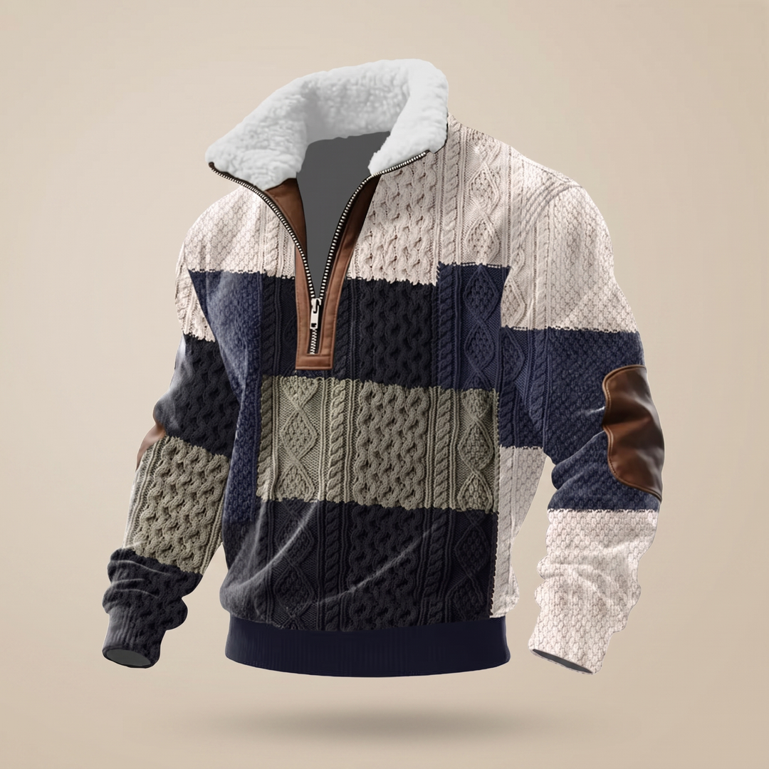 SWETER Z WYSOKIM KOŁNIERZEM ASHFORD HERITAGE