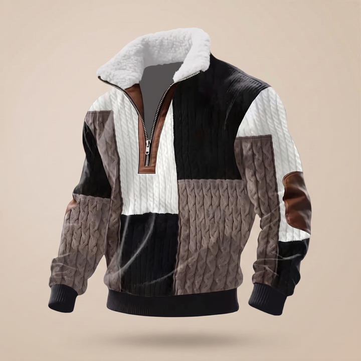 SWETER Z WYSOKIM KOŁNIERZEM ASHFORD HERITAGE