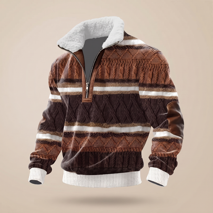 SWETER Z WYSOKIM KOŁNIERZEM ASHFORD HERITAGE