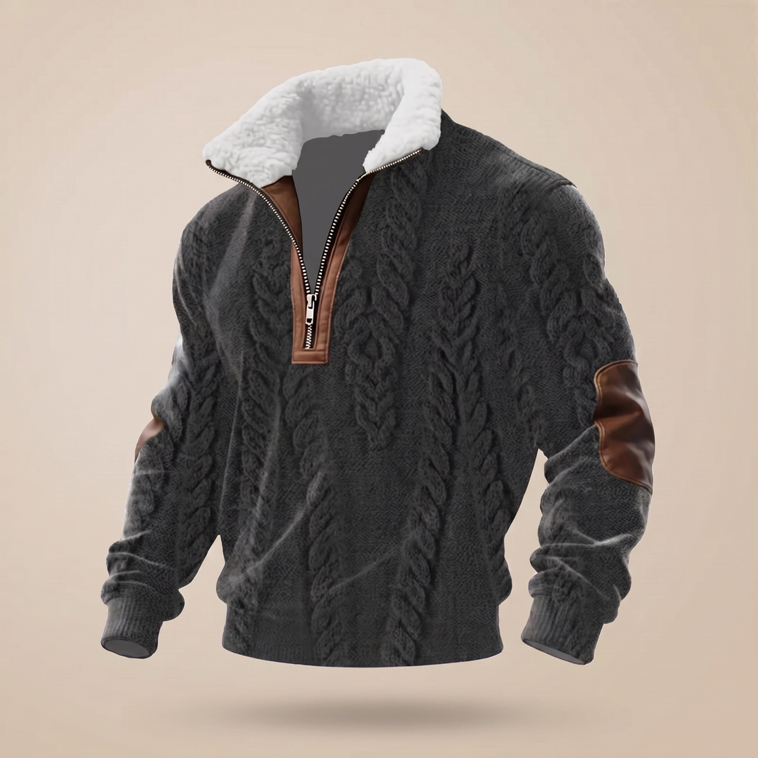 SWETER Z WYSOKIM KOŁNIERZEM ASHFORD HERITAGE