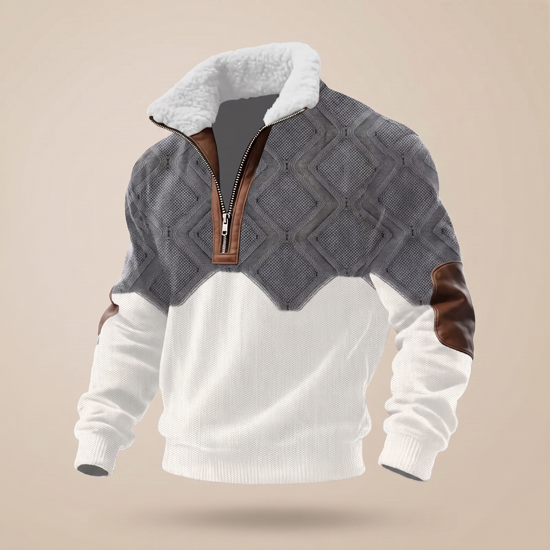 SWETER Z WYSOKIM KOŁNIERZEM ASHFORD HERITAGE