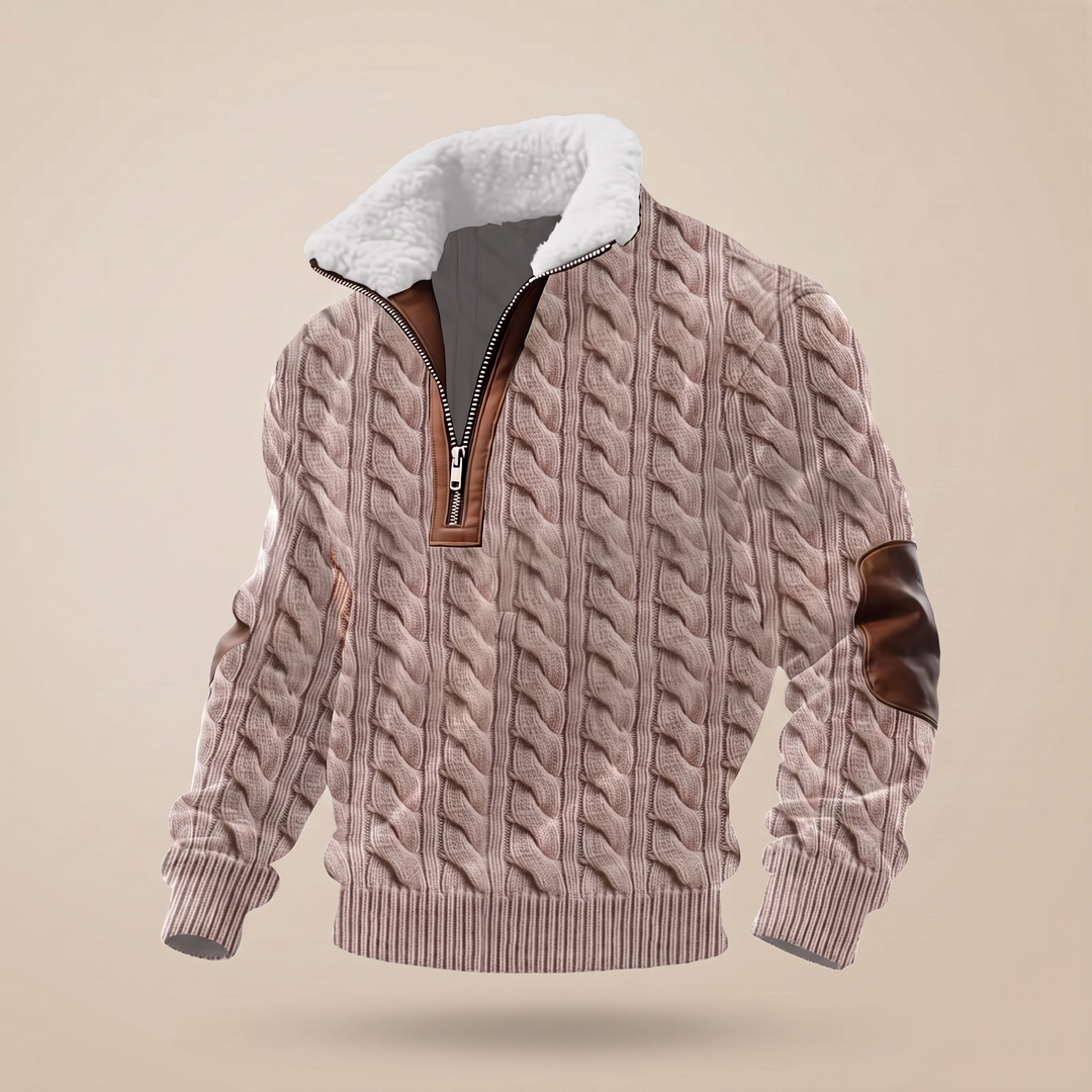 SWETER Z WYSOKIM KOŁNIERZEM ASHFORD HERITAGE