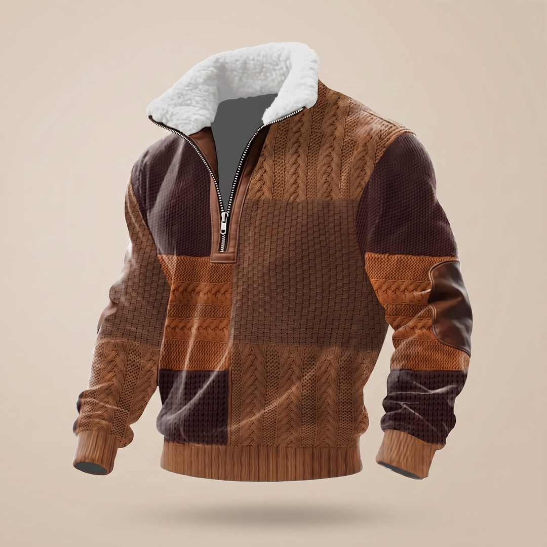 SWETER Z WYSOKIM KOŁNIERZEM ASHFORD HERITAGE