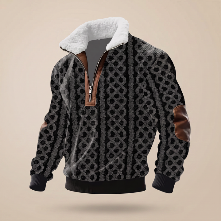 SWETER Z WYSOKIM KOŁNIERZEM ASHFORD HERITAGE