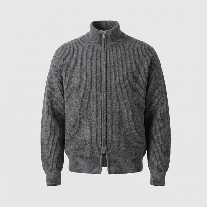 HOLLIS SMART-CASUAL KARDIGAN Z ZAMKIEM BŁYSKAWICZNYM