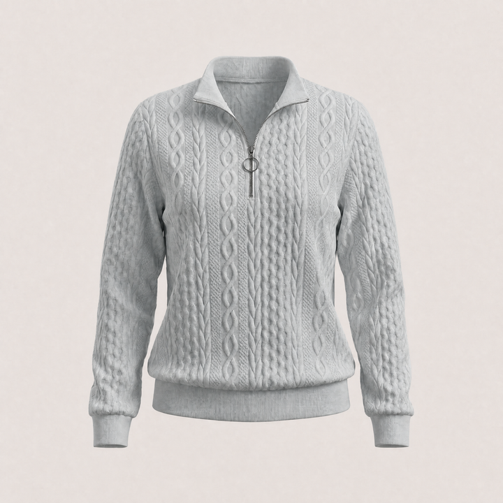 Sweter AMY z zamkiem błyskawicznym