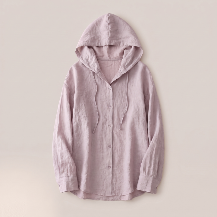 Lniana bluza z kapturem Victoria