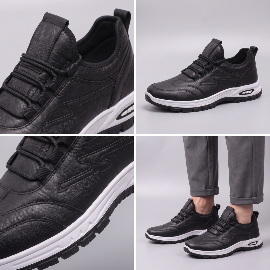 KLASYCZNE SKÓRZANE BUTY WSPOMAGAJĄCE