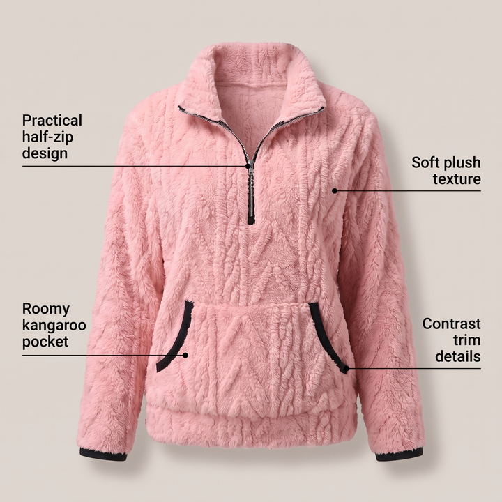 Sweter KELORA QUARTER-ZIP