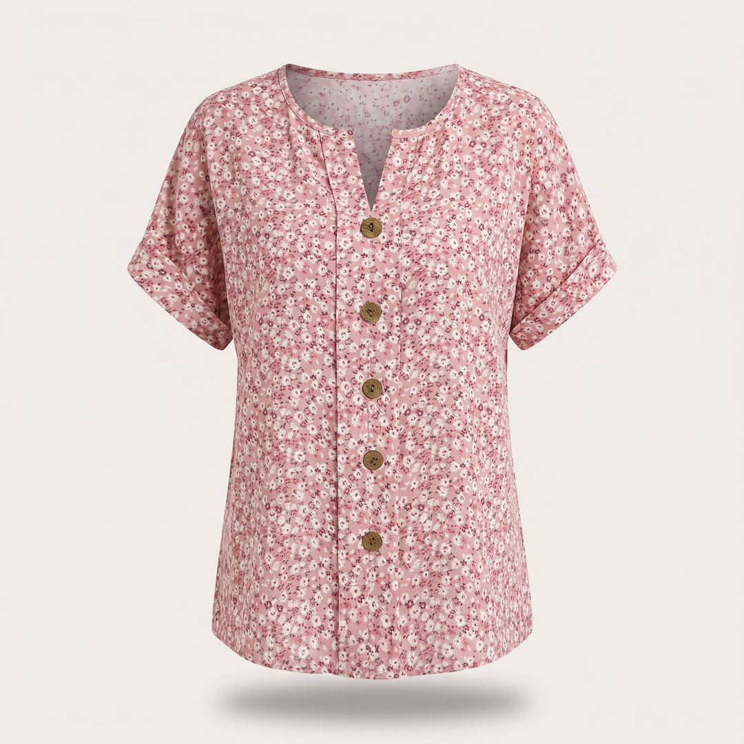 WIOSENNY TOP LILLIE BUTTONS