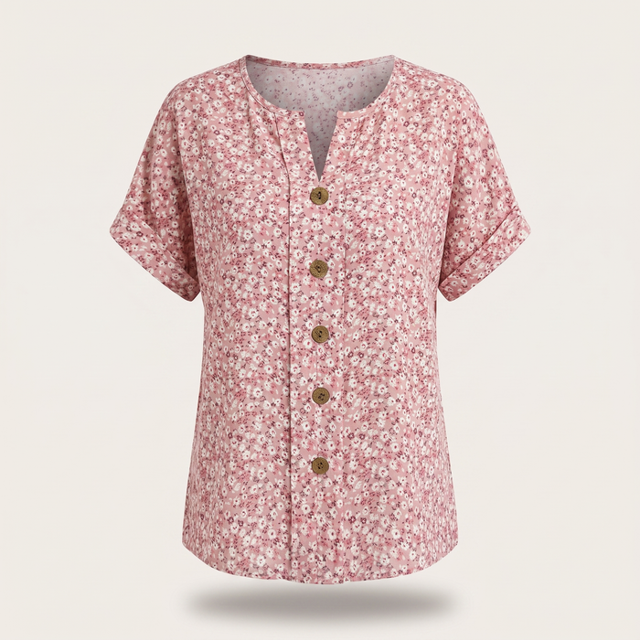 WIOSENNY TOP LILLIE BUTTONS