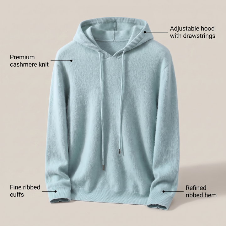 MILLIE CASHMERE BLUZA Z KAPTUREM