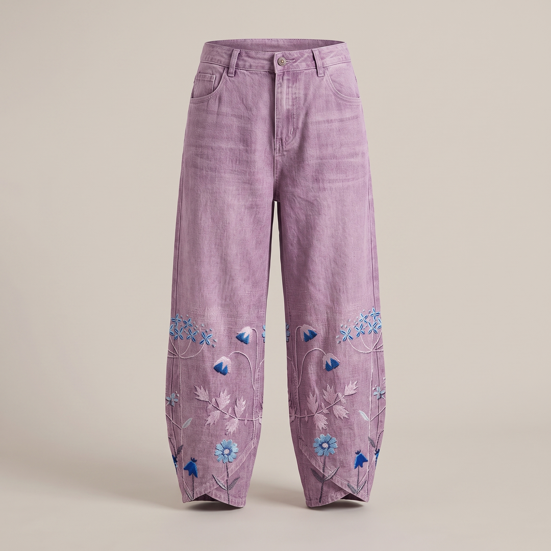 Spodnie lniane Norabelle Artisan