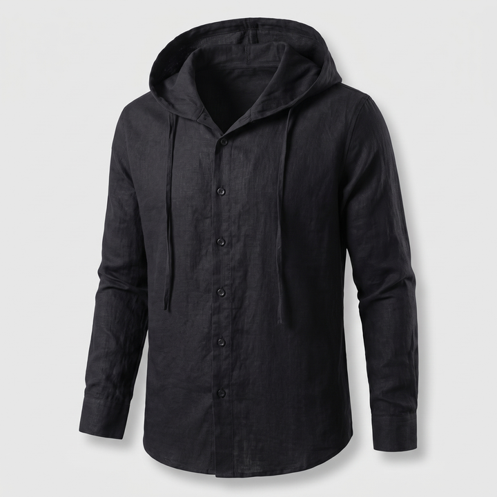 Lniana bluza z kapturem Nova