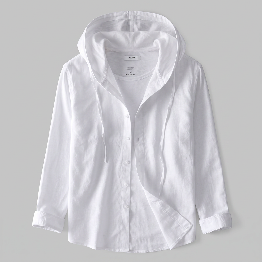 Lniana bluza z kapturem Nova