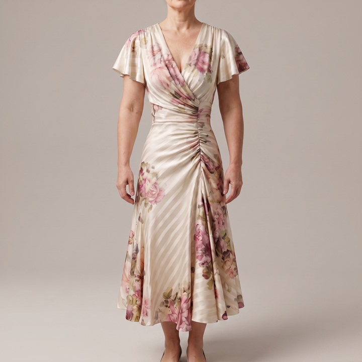 SUKIENKA MIDI SATIN ELEGANCE