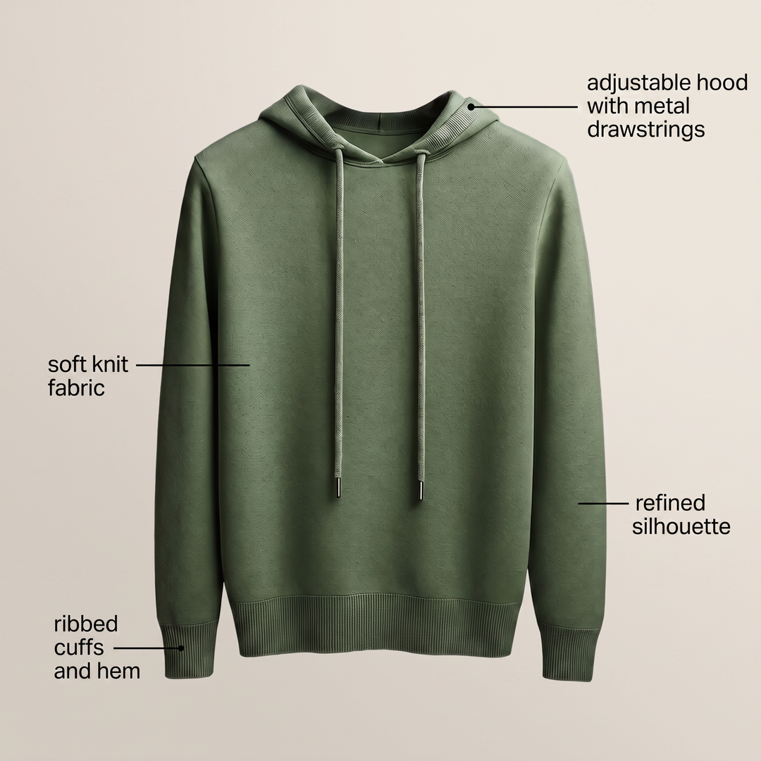 BLUZA Z KAPTUREM Z MERYNOSÓW ZARA